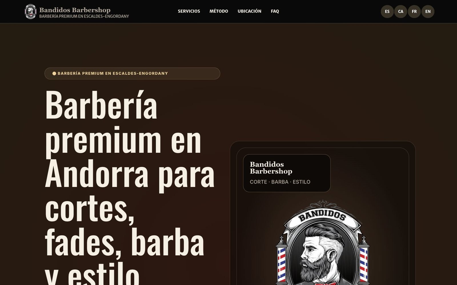 Bandidos Barbershop — Barberia