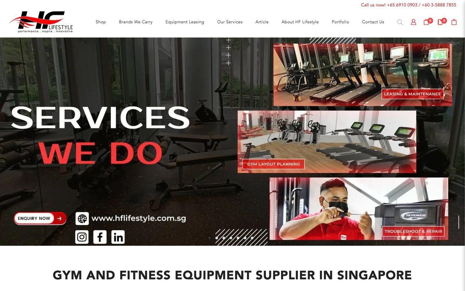 HF Lifestyle — Fitness · Singapur