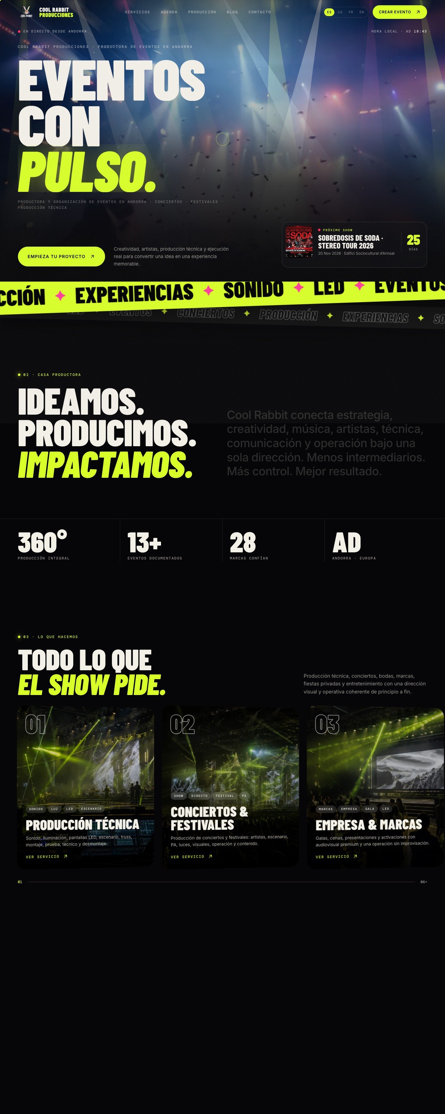 Cool Rabbit — Productora de eventos en Andorra