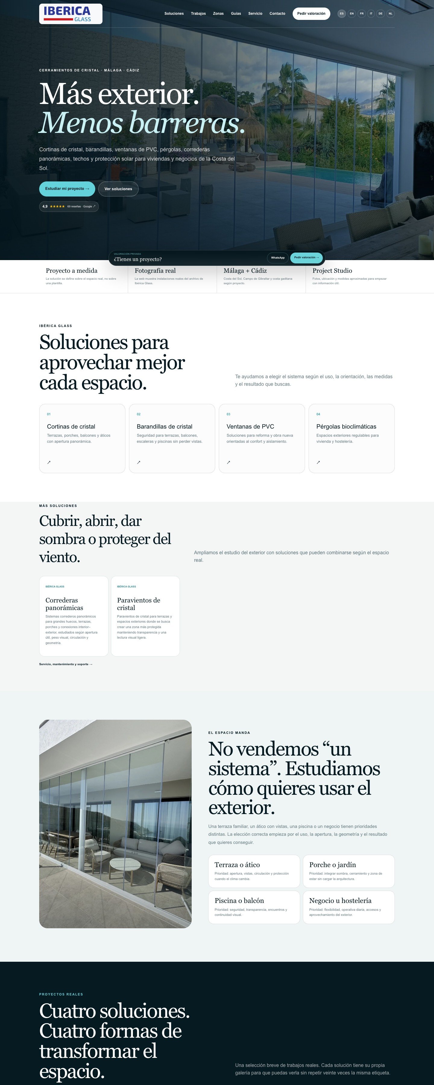 Ibérica Glass — Glass enclosures