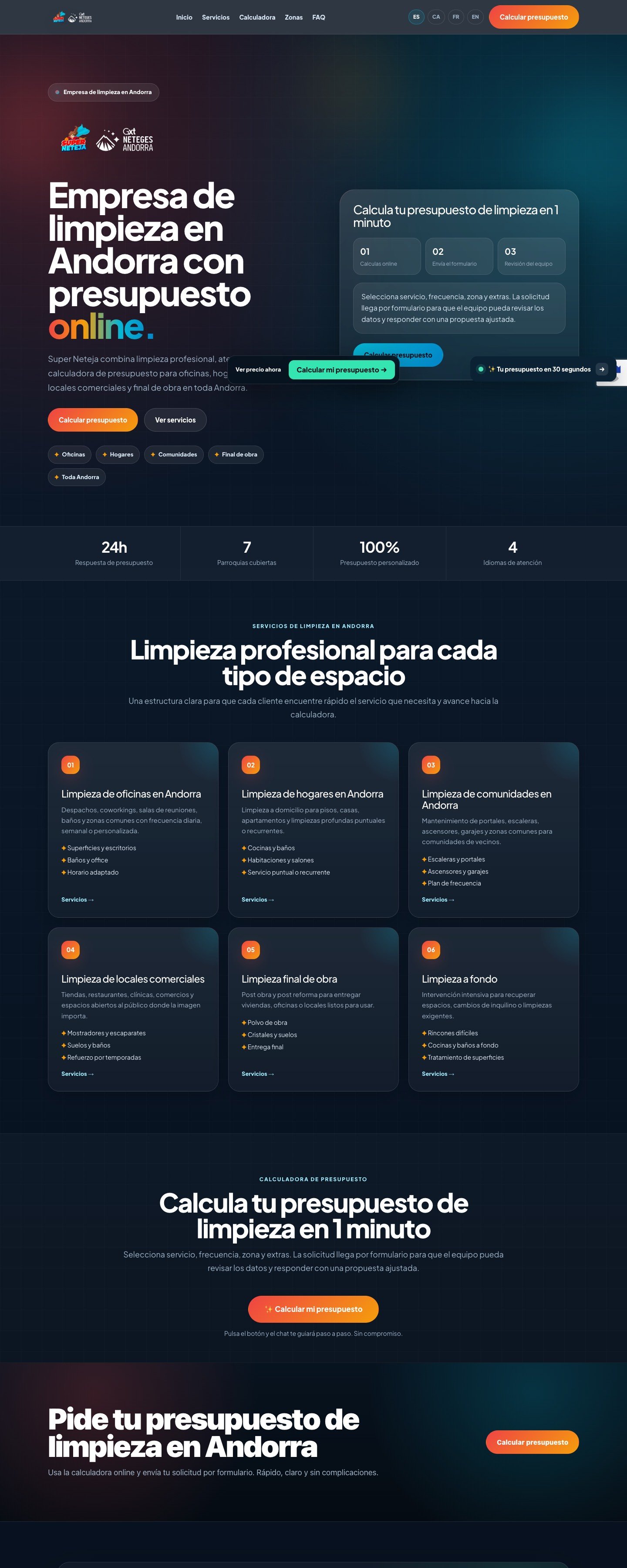 Super Neteja — Limpieza en Andorra